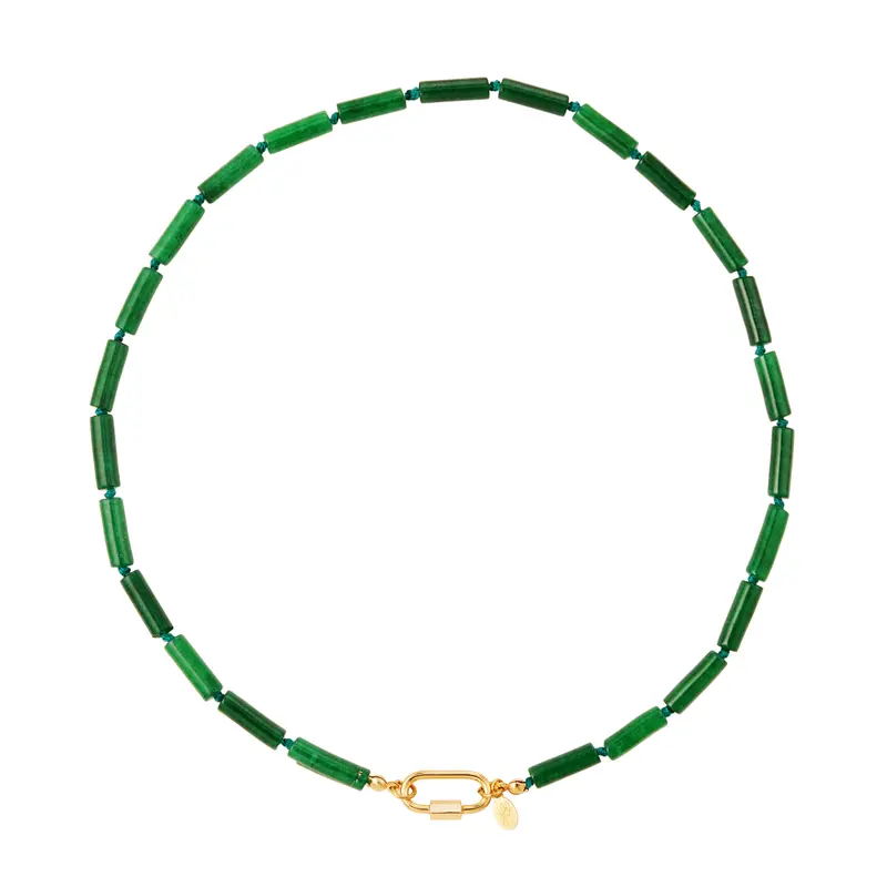 Bijoutheek Ketting Platte Kralen