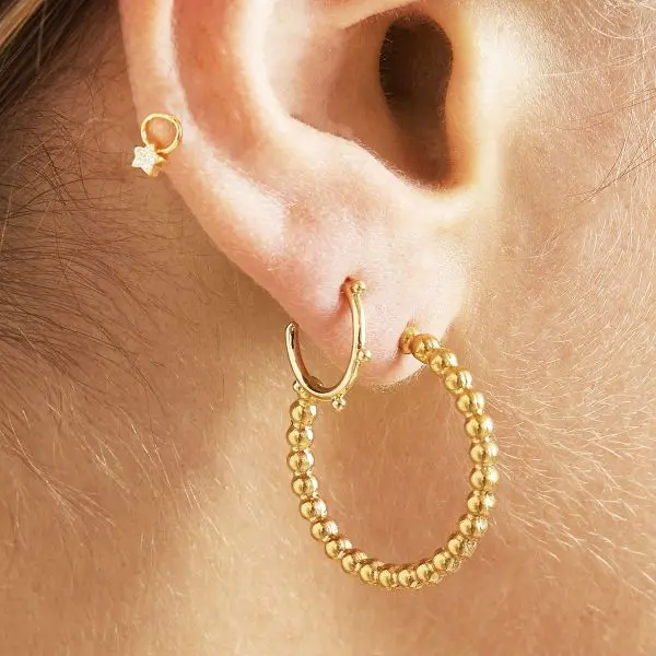 Bijoutheek oorbel hoop balls