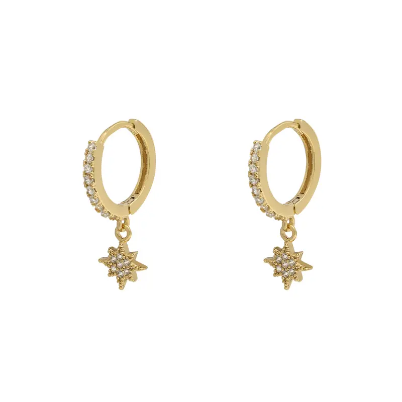 Bijoutheek Oorbel morningstar goud crystal 0287920-108