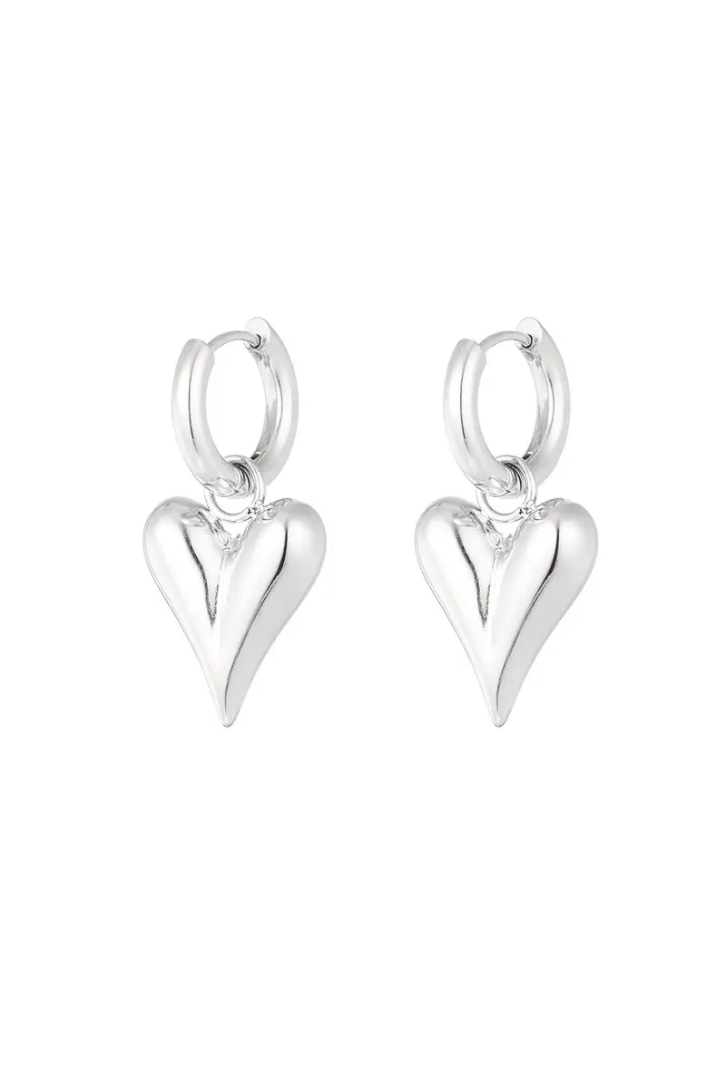 Bijoutheek Oorhangers Chunky Hart