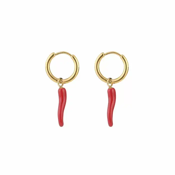 Bijoutheek Oorhangers Rode Peper