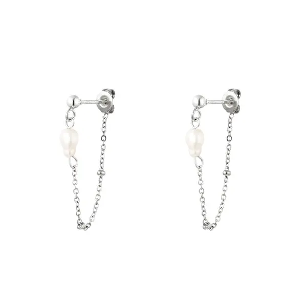 Bijoutheek Oorknop Parel Ketting