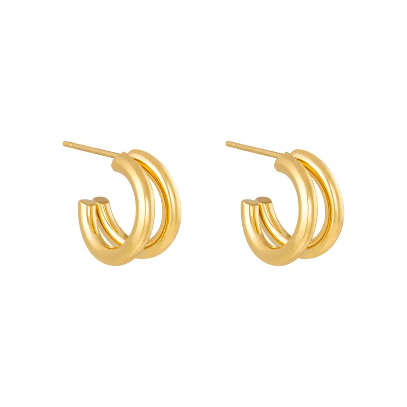 Bijoutheek Oorknop Twee Hoops
