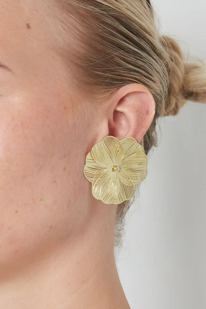 Bijoutheek Oorknoppen Bloem Mesh
