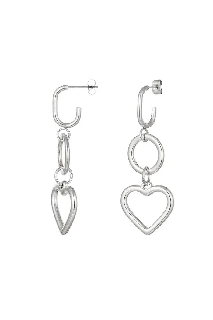 Bijoutheek Oorknoppen Hanging Heart