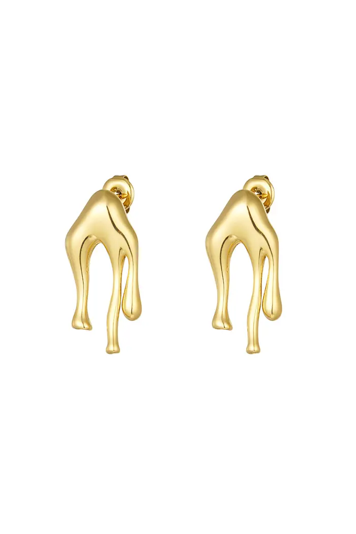 Bijoutheek Oorknoppen Liquid Metal