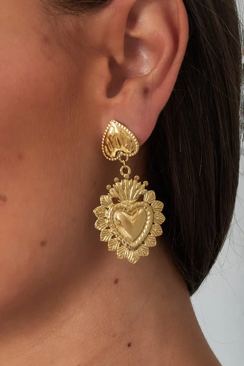 Bijoutheek Oorknoppen Royal Heart