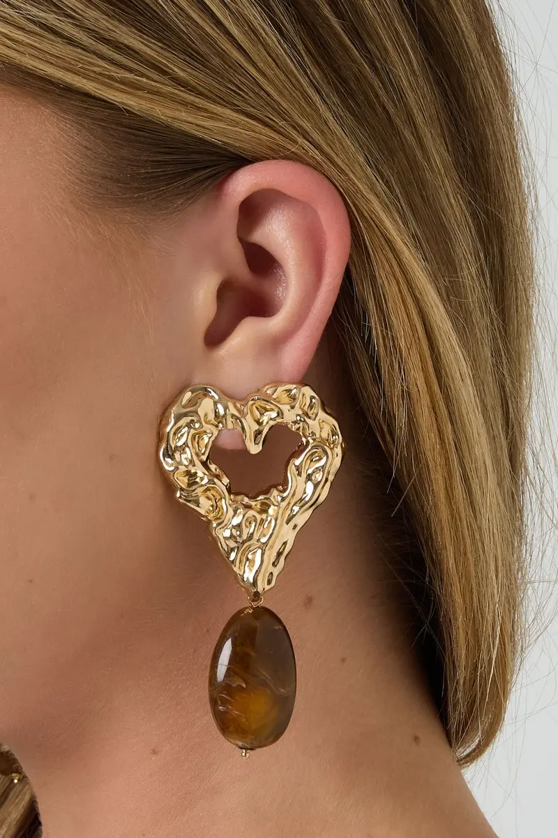 Bijoutheek Oorknoppen Statement Bold Love