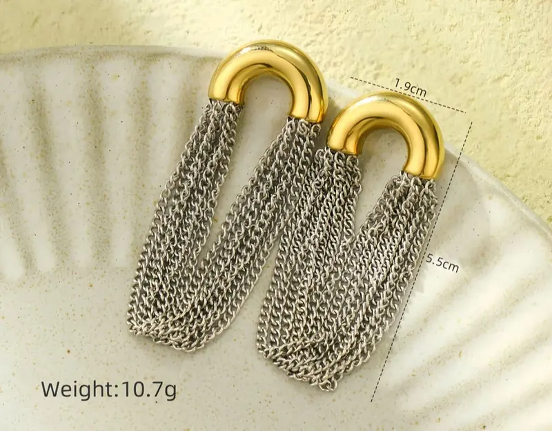 Bijoutheek Oorknoppen Tassel Ketting