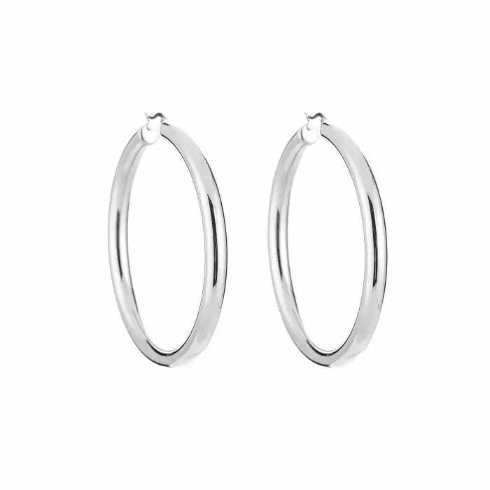 Bijoutheek Oorringen Hoop Glad 5mm Dik