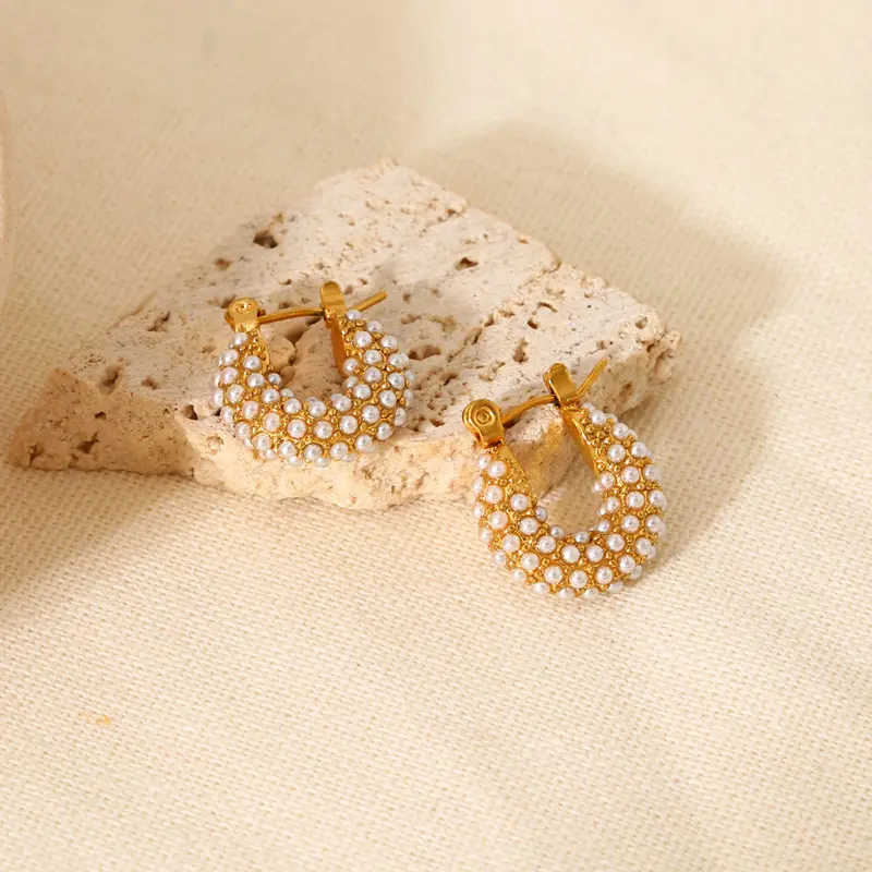 Bijoutheek Oorringen Kleine Parel Dots