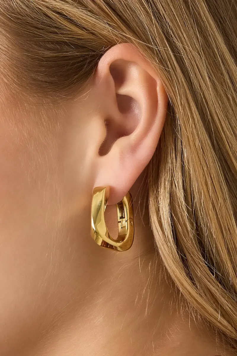 Bijoutheek Oorringen Ovaal Twist