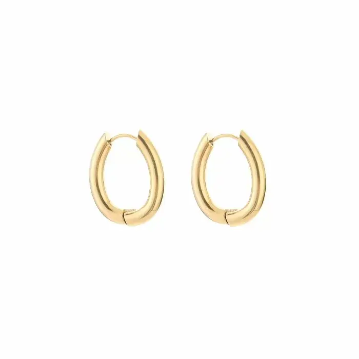 Bijoutheek Oorringen Oval Hoop