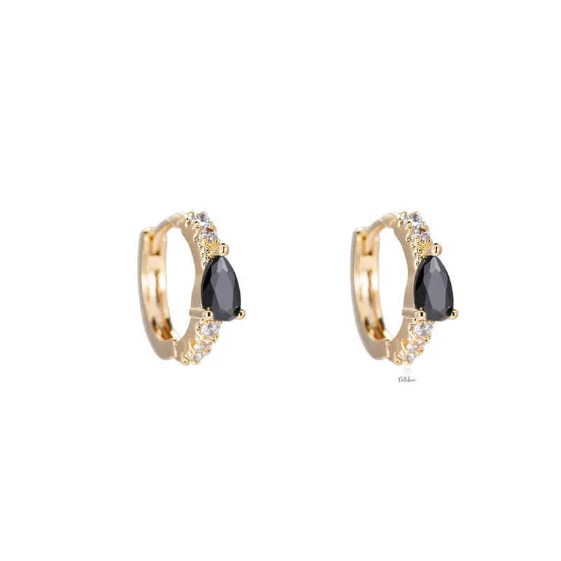Bijoutheek Oorringen Stenen Drop Crystal