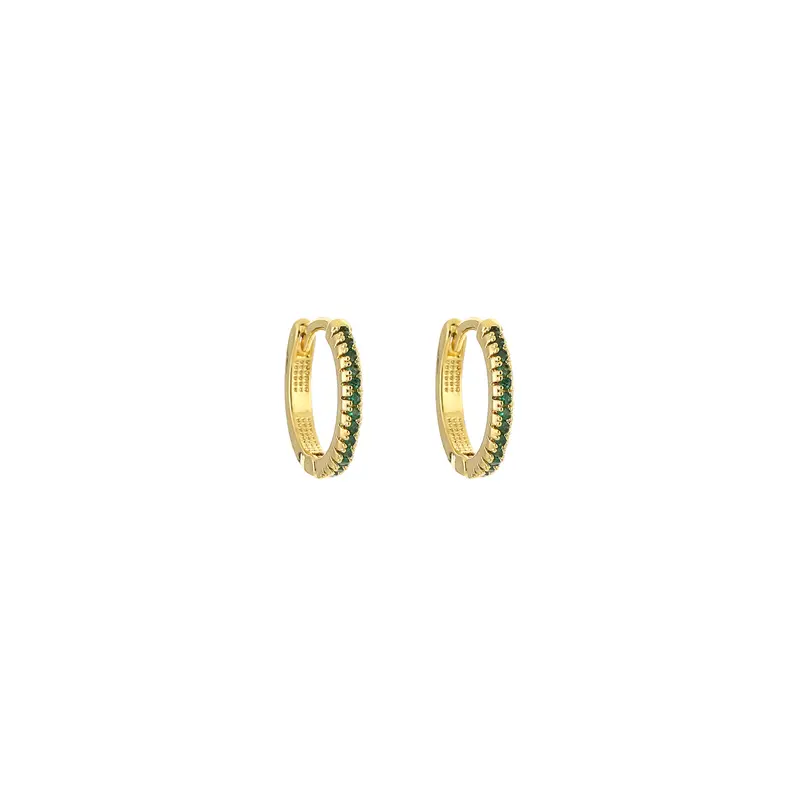 Bijoutheek Oorringen strass goud