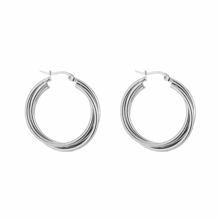 Bijoutheek Oorringen Triple Hoop