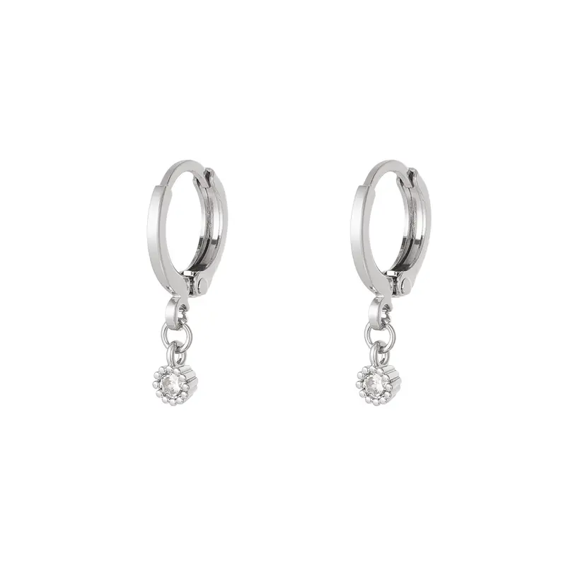 Bijoutheek Oorringen Zirkonia Crystal (10,12,15MM)