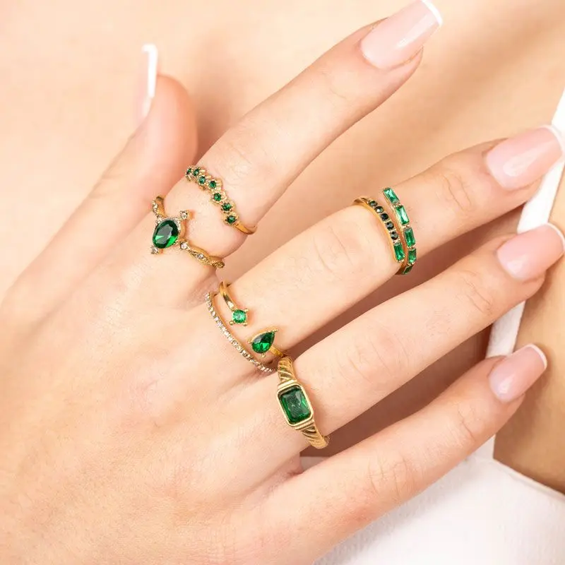 Bijoutheek Ring (Sieraad) Daisy Strass Stenen Crystal (One Size)