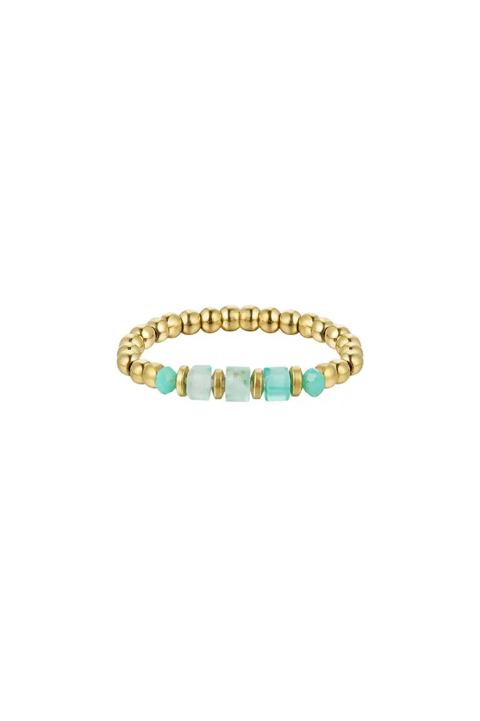 Bijoutheek Ring (Sieraad) staal beads