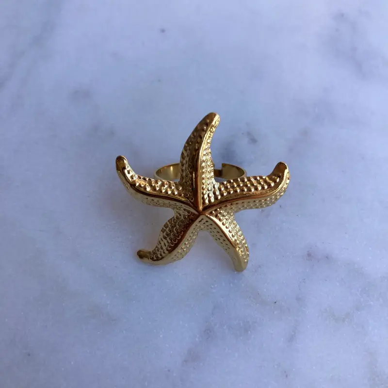 Bijoutheek Ring (Sieraad) Statement Zeester