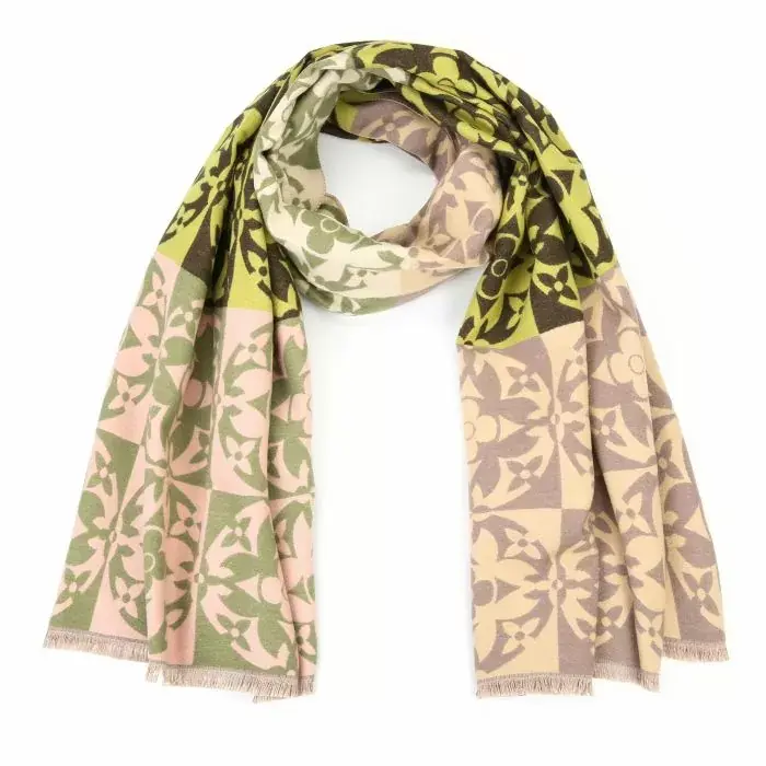 Bijoutheek Sjaal (Fashion) bloemen (80x180cm)