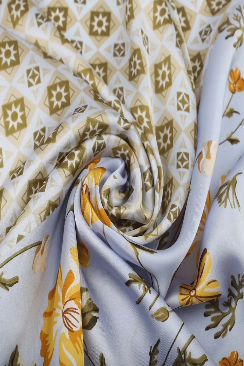 Bijoutheek Sjaal (Fashion) Gele bloemen en zonnetjes