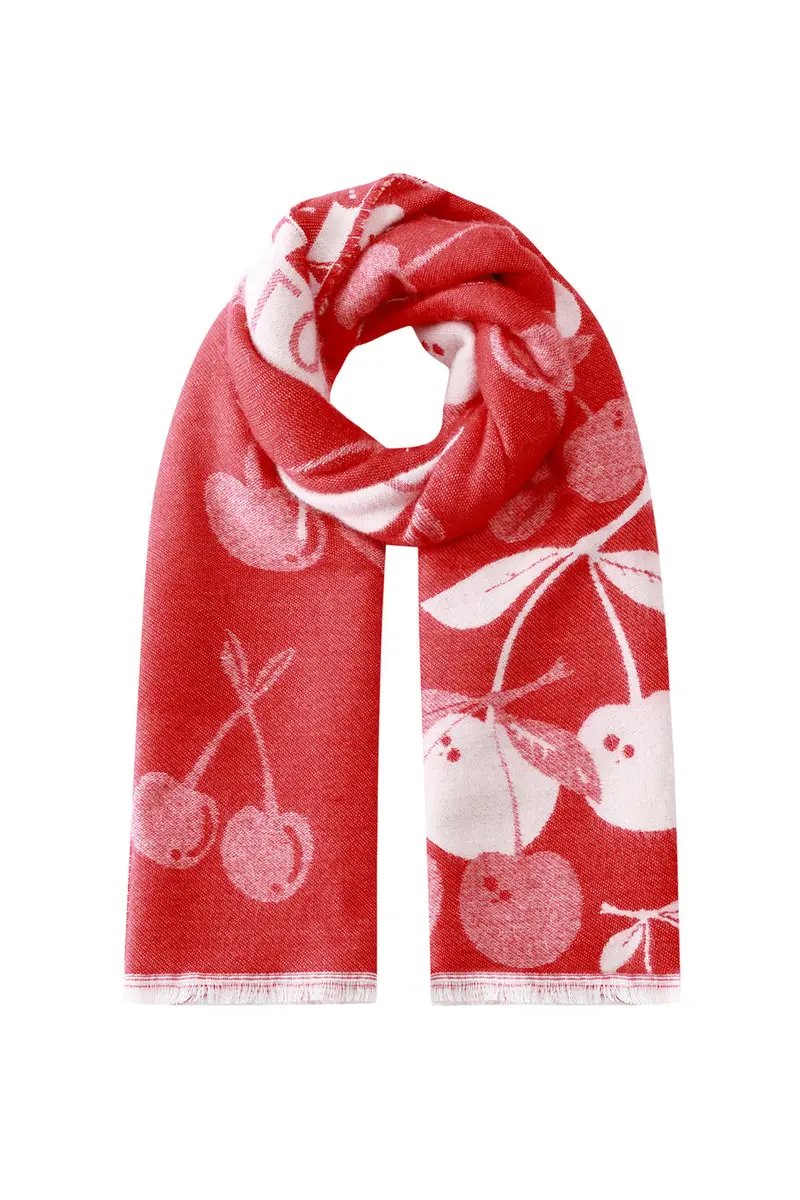 Bijoutheek Sjaal (Fashion) I Love Cherry