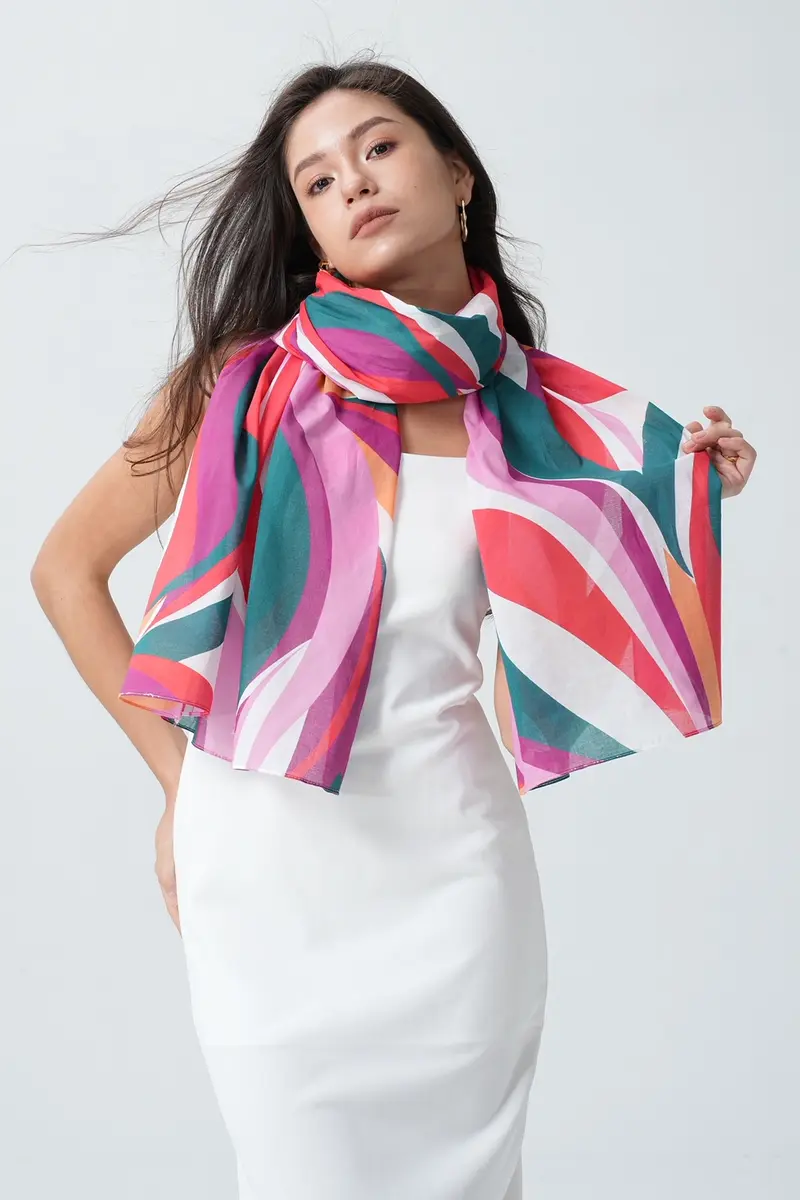 Bijoutheek Sjaal (Fashion) Kleurrijke banen