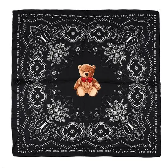 Bijoutheek Sjaal (Fashion) Vierkant Zijdezacht Teddybeer