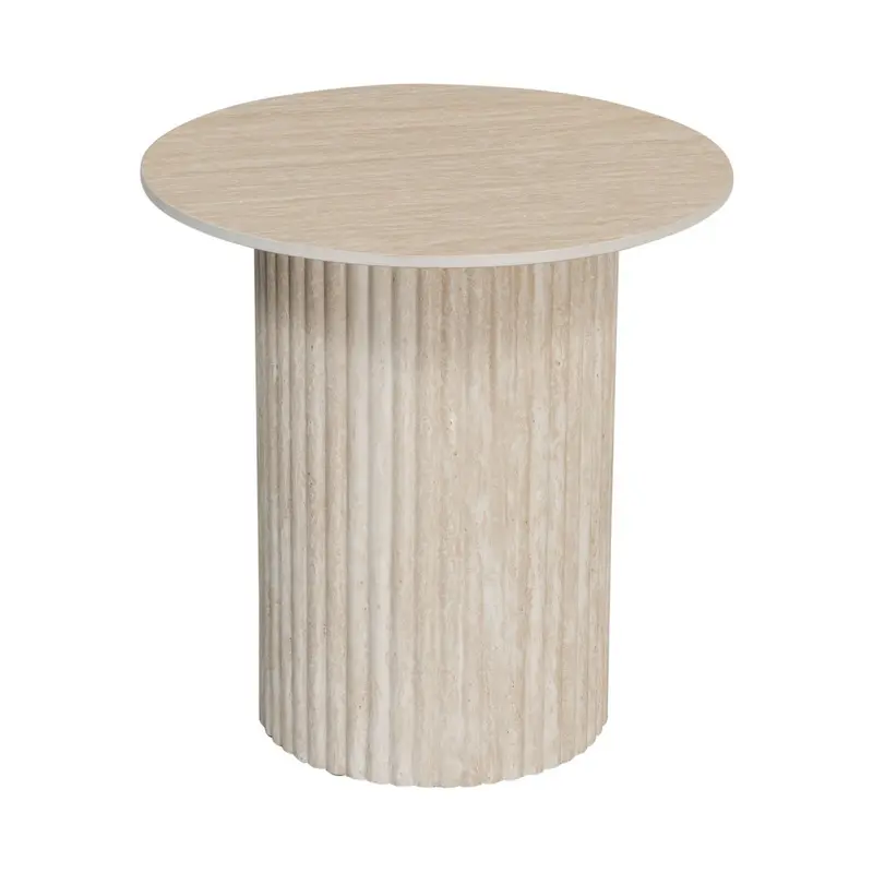 Bijzettafel Craft Travertijn Ø50cm - Pole To Pole