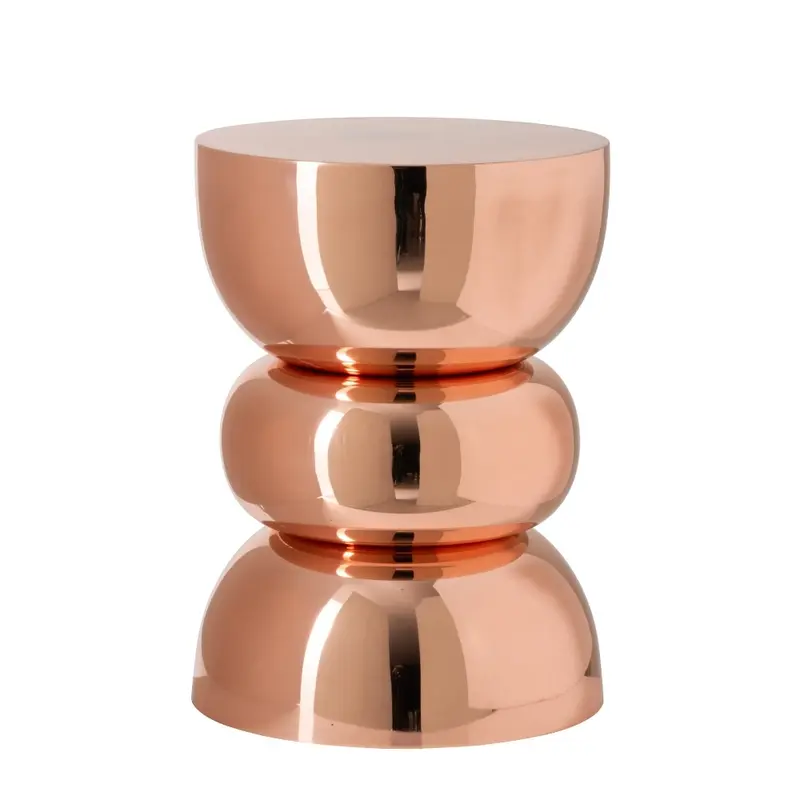 Bijzettafel Glanzend Chrome Roségoud J-Line