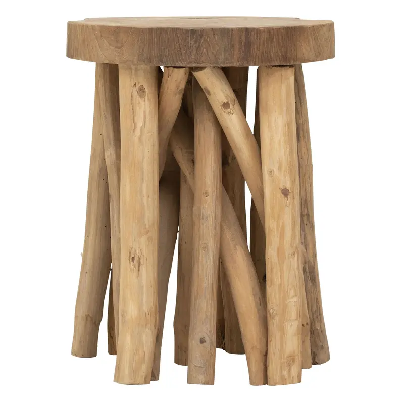 Bijzettafel Jungle Teakhout Wortelhout Naturel MUST Living