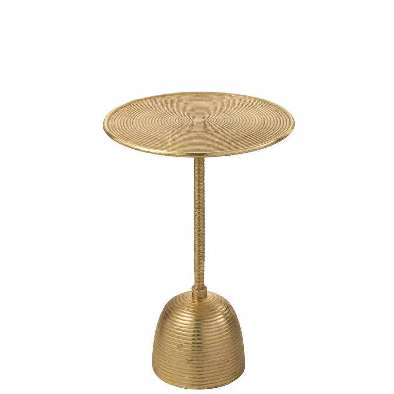 Bijzettafel Lera Aluminium Goud J-Line