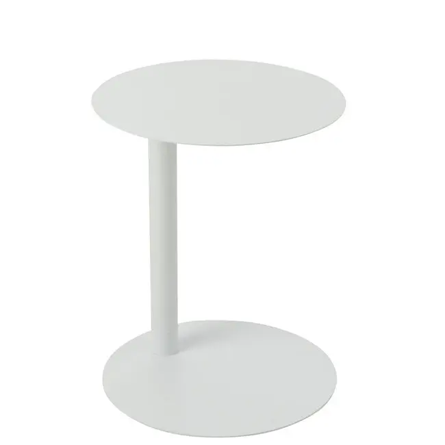 Bijzettafel Rond Metaal Wit J-Line