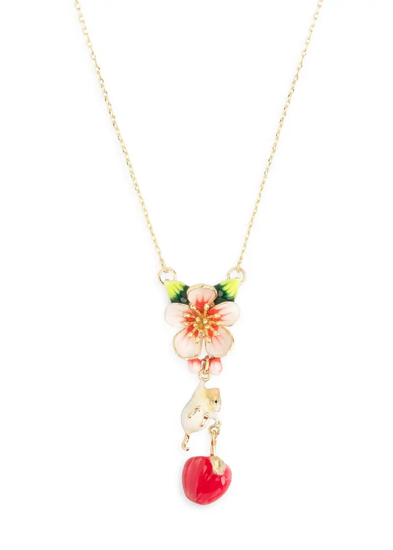 Bill Skinner Apple & Mouse Blossom Necklace