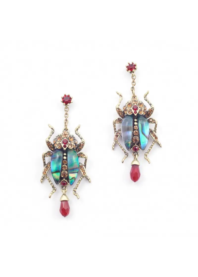 Bill Skinner Bejewelled Bug Earrings