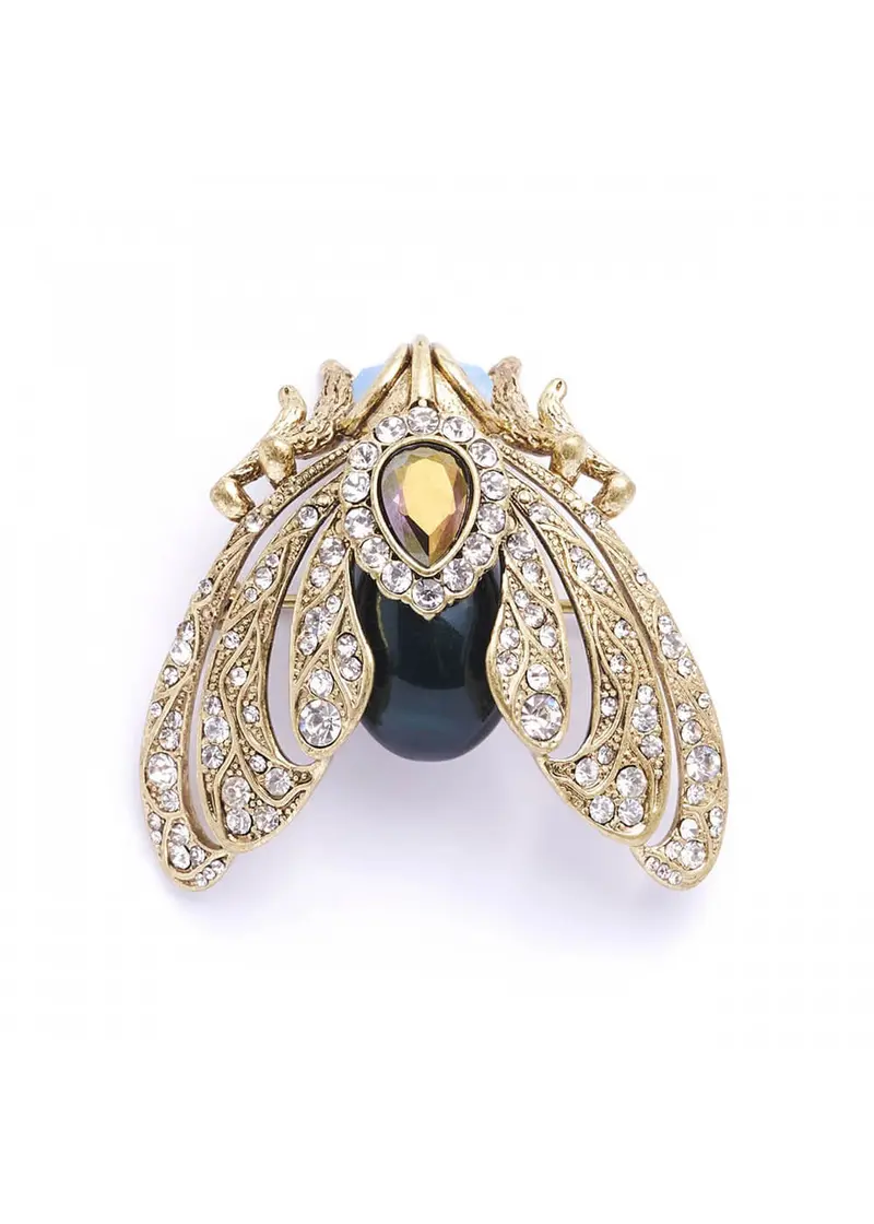 Bill Skinner Bejewelled Moth Brooch
