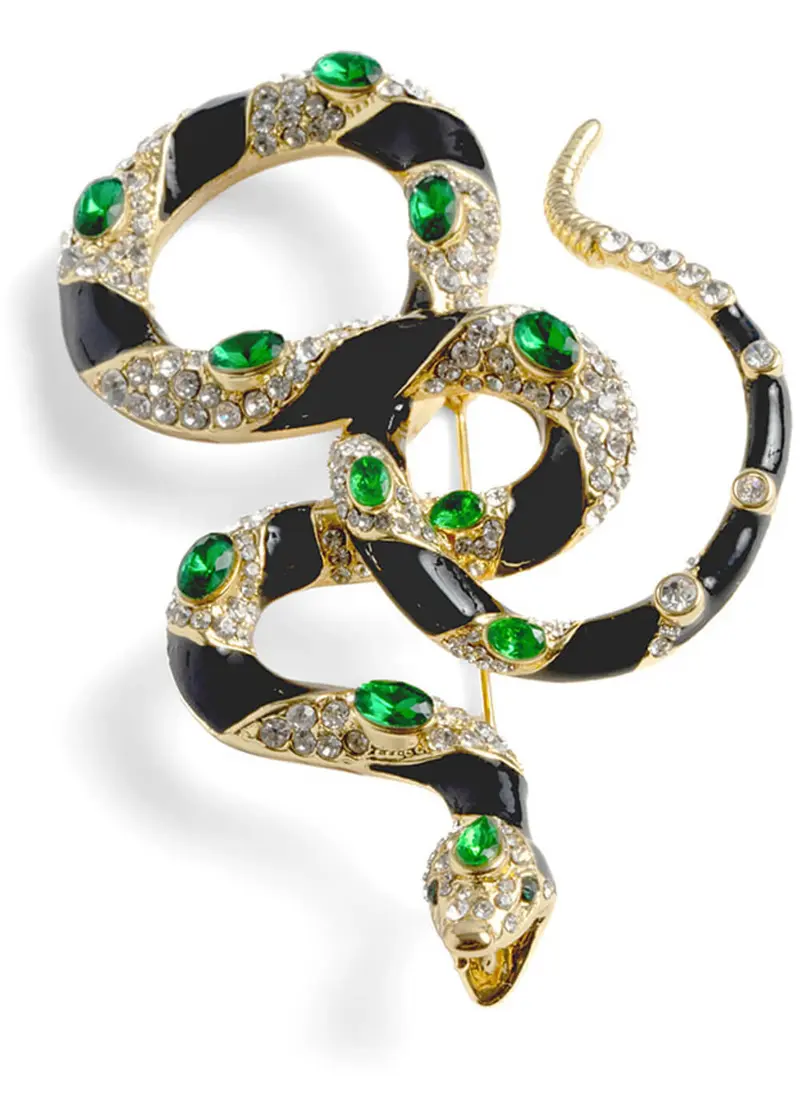 Bill Skinner Bejewelled Snake Brooch