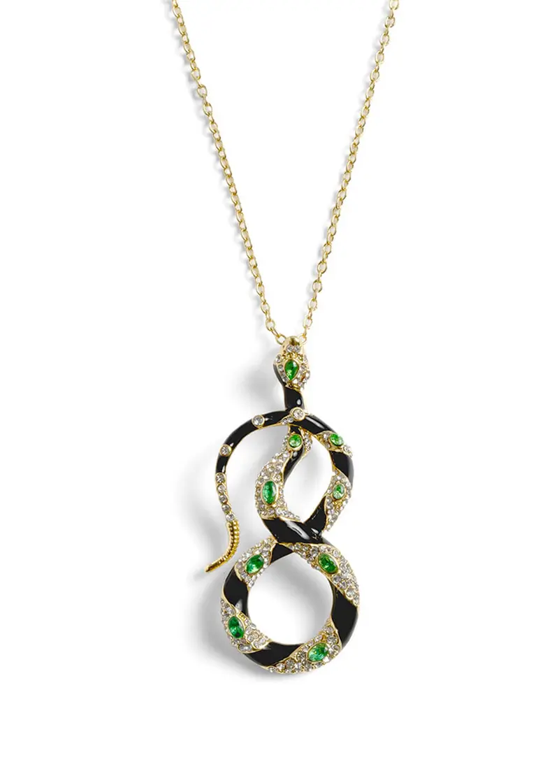 Bill Skinner Bejewelled Snake Necklace