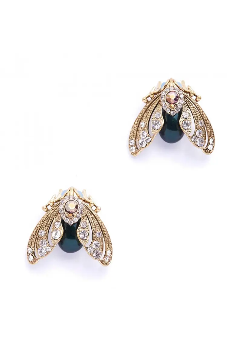 Bill Skinner Bejewelled Stud Earrings