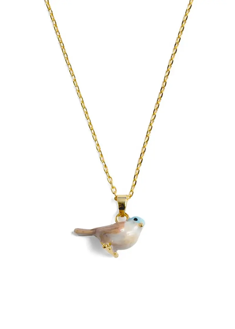 Bill Skinner Cole Tit English Bird Necklace