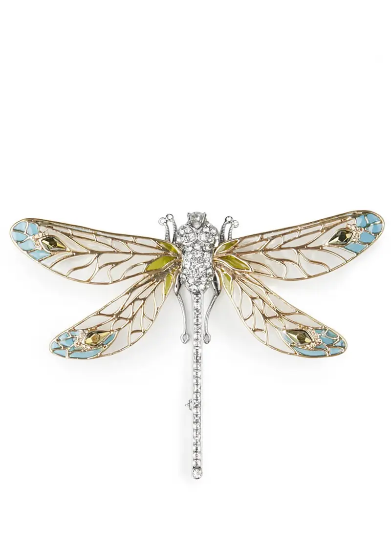 Bill Skinner Dragonfly Plique-A-Jour Brooch