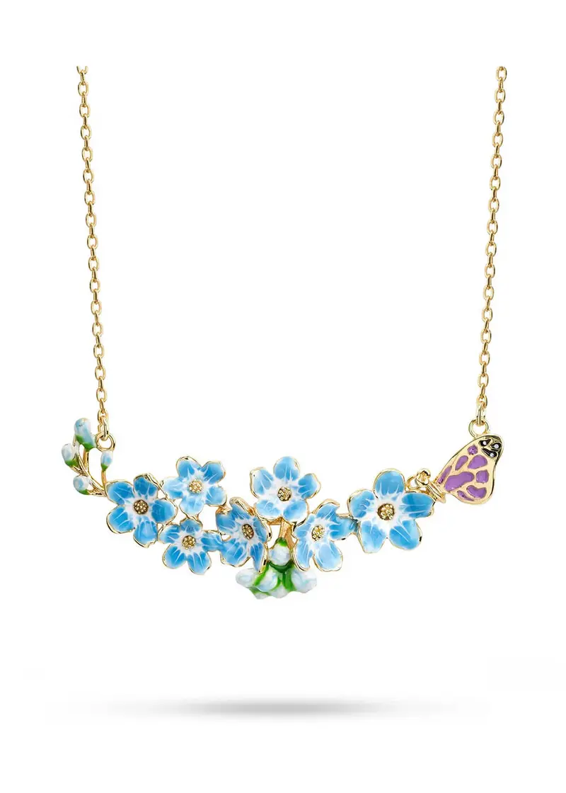 Bill Skinner Forget-Me-Not Blue Necklace