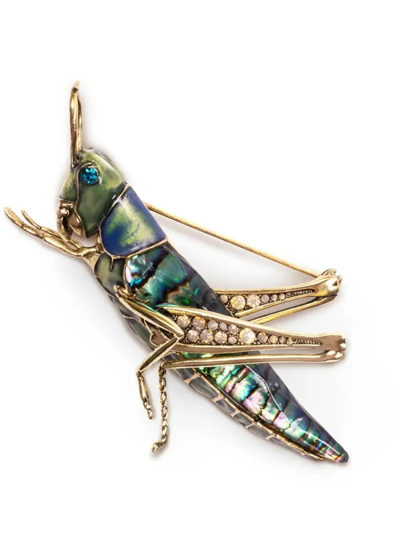 Bill Skinner Grass Hopper Brooch