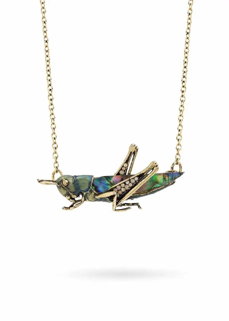 Bill Skinner Grass Hopper Necklace