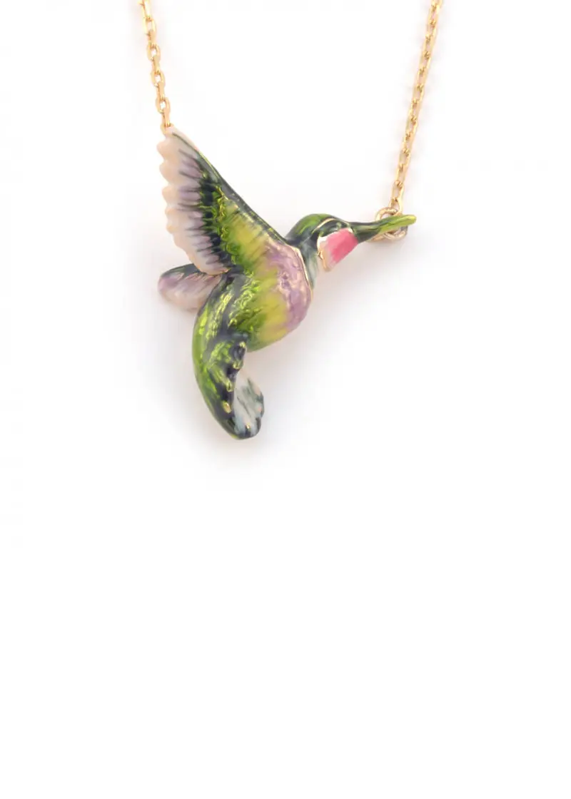 Bill Skinner Hummingbird Necklace Gold