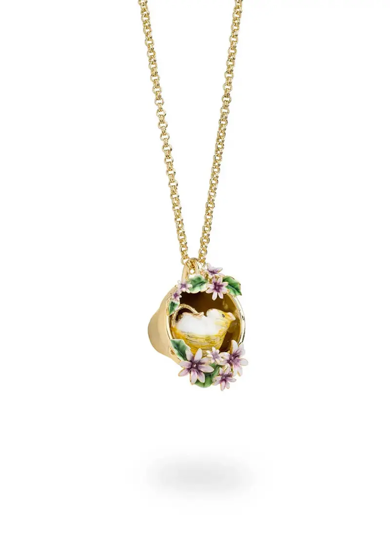 Bill Skinner Mouse in Plant Pot Pendant Necklace
