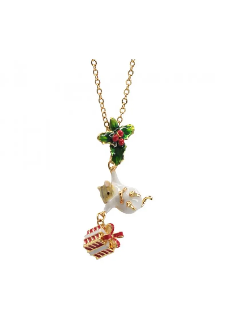Bill Skinner Mouse & Present Necklace