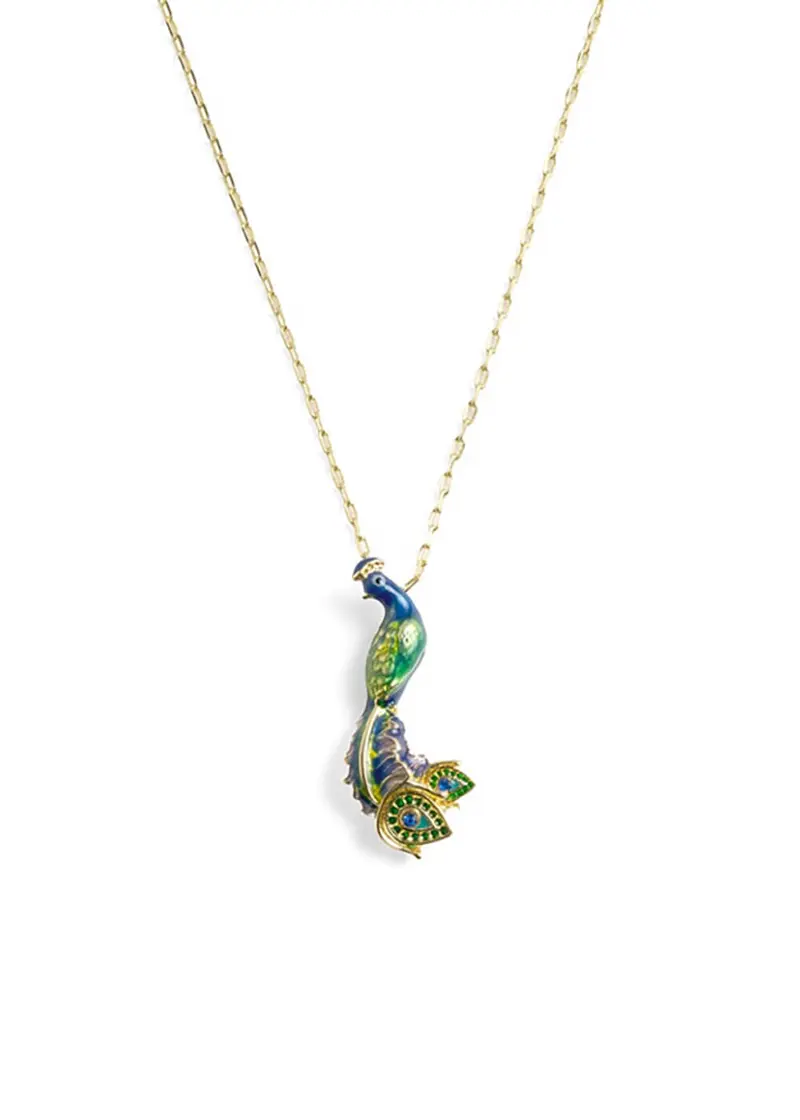 Bill Skinner Peacock Necklace