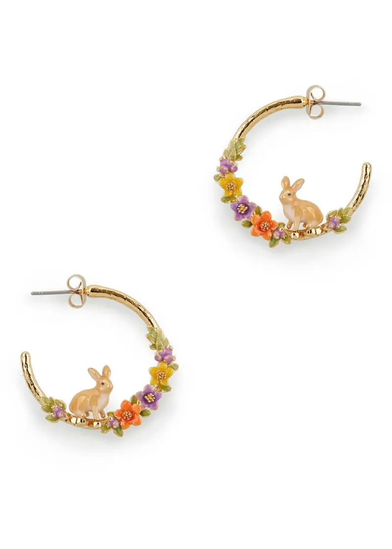 Bill Skinner Rabbit Moon Earrings